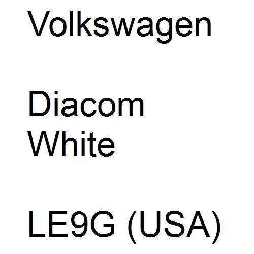 Volkswagen, Diacom White, LE9G (USA).